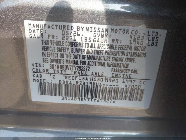 2026 NISSAN SENTRA SR 9