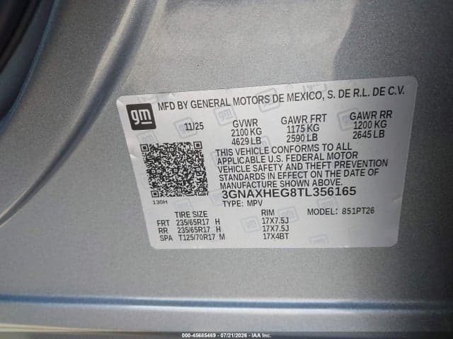 2026 CHEVROLET EQUINOX FWD LT 9