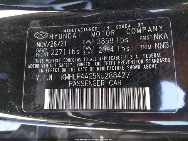 2022 HYUNDAI ELANTRA LIMITED 9