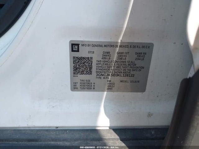 2019 CHEVROLET TRAX LS 9