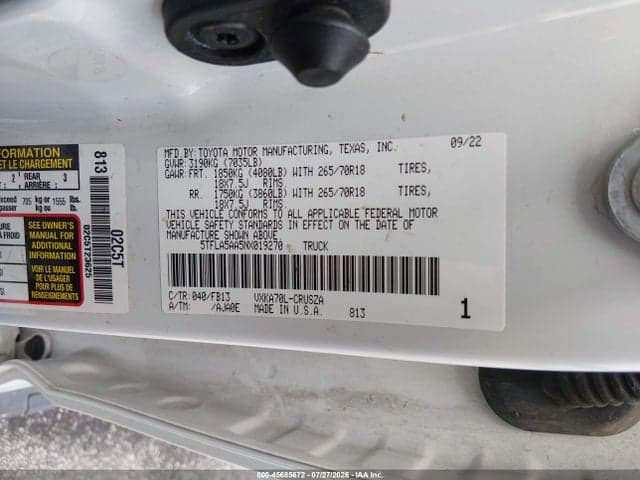 2022 TOYOTA TUNDRA SR5 9