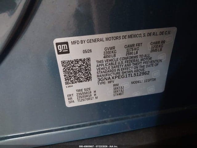 2026 CHEVROLET EQUINOX AWD LT 9
