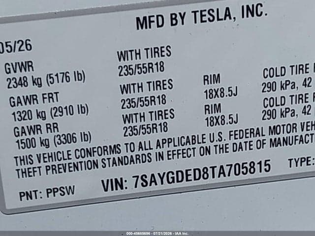 2026 TESLA MODEL Y PREMIUM REAR-WHEEL DRIVE/REAR-WHEEL DRIVE 9