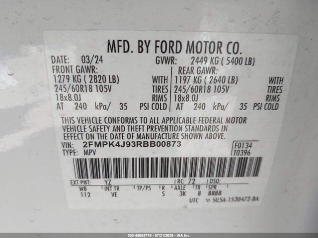 2024 FORD EDGE SEL 9