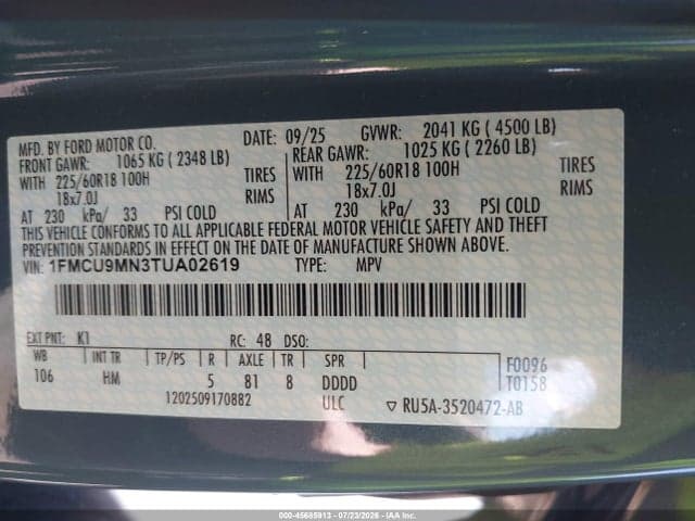 2026 FORD ESCAPE ST-LINE 9