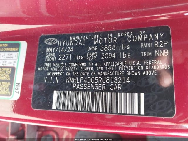 2024 HYUNDAI ELANTRA LIMITED 9