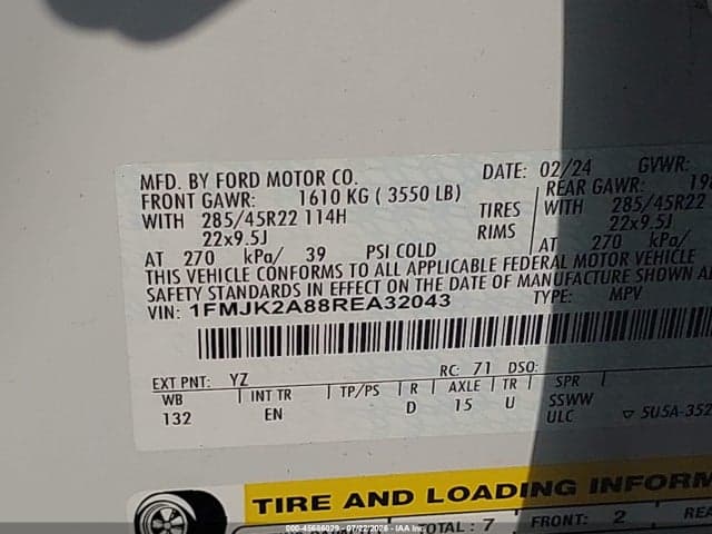2024 FORD EXPEDITION LIMITED MAX 9