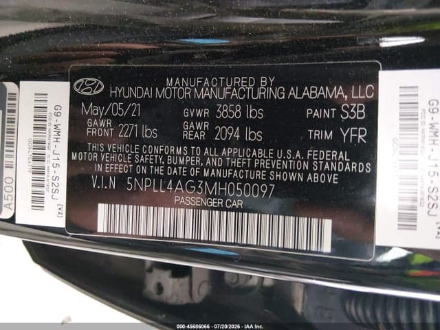 2021 HYUNDAI ELANTRA SE 9