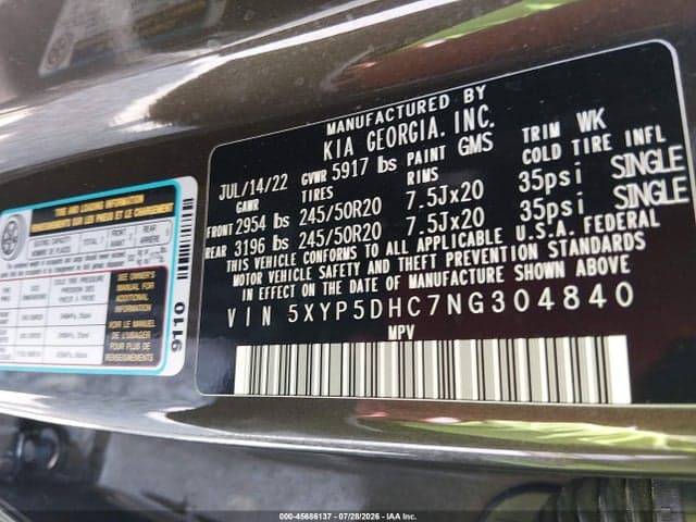 2022 KIA TELLURIDE SX 9