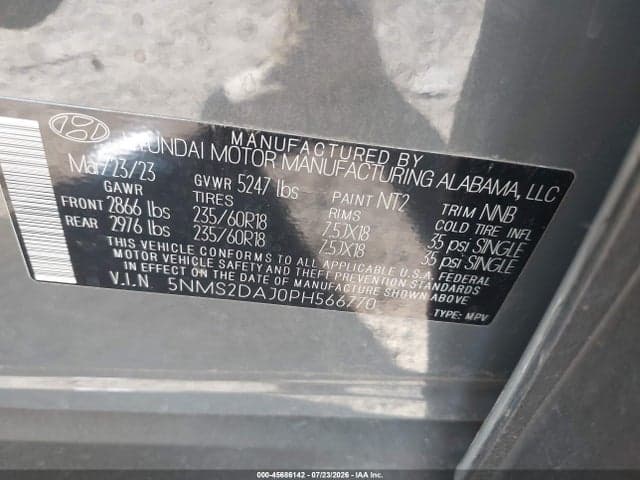 2023 HYUNDAI SANTA FE SEL 9