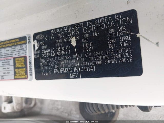 2017 KIA SPORTAGE LX 9