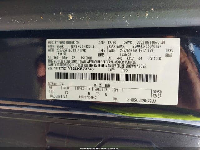 2020 FORD TRANSIT-150 9
