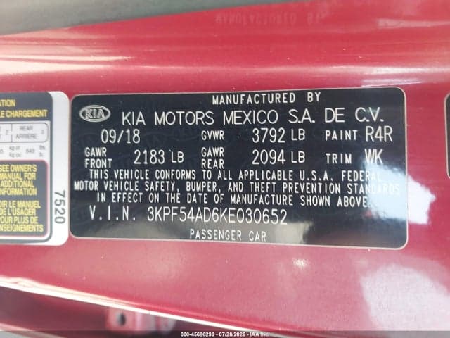 2019 KIA FORTE EX 9