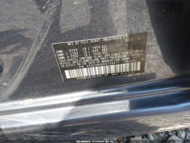 2017 SUBARU IMPREZA 2.0I 9