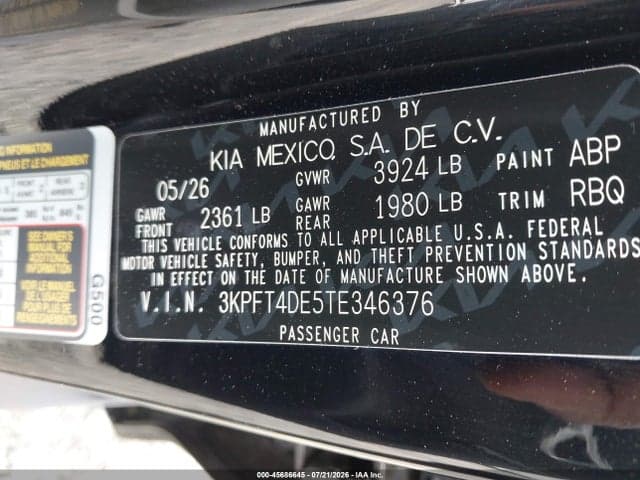2026 KIA K4 LXS 9