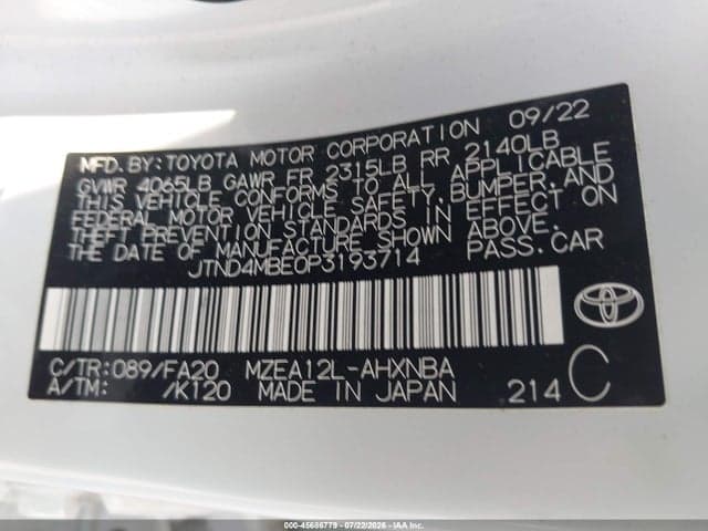 2023 TOYOTA COROLLA SE 9