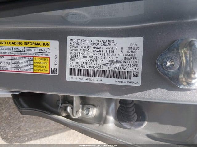 2025 HONDA CIVIC LX 9