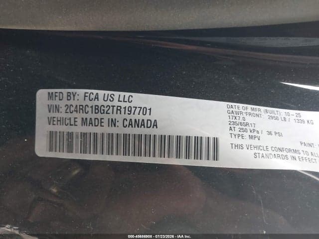 2026 CHRYSLER PACIFICA SELECT 9