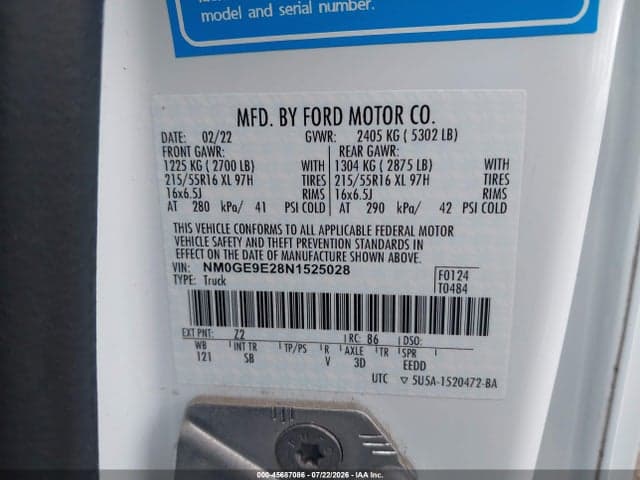 2022 FORD TRANSIT CONNECT XL PASSENGER 4