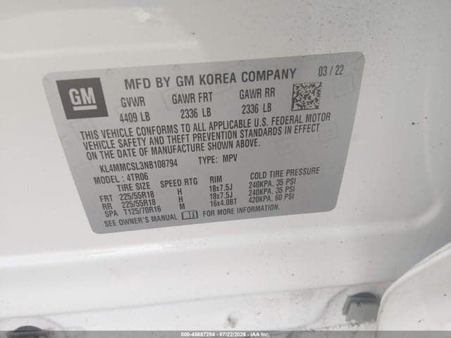 2022 BUICK ENCORE GX AWD PREFERRED 9