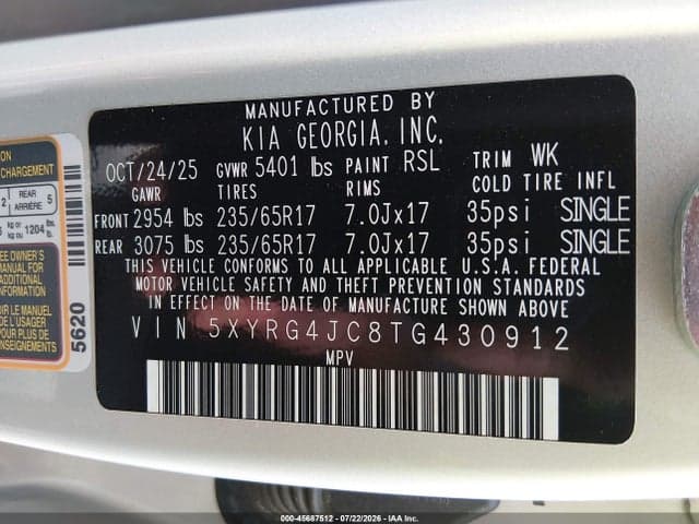 2026 KIA SORENTO LX 9