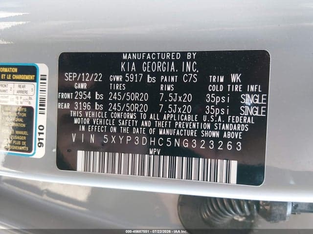 2022 KIA TELLURIDE EX 9