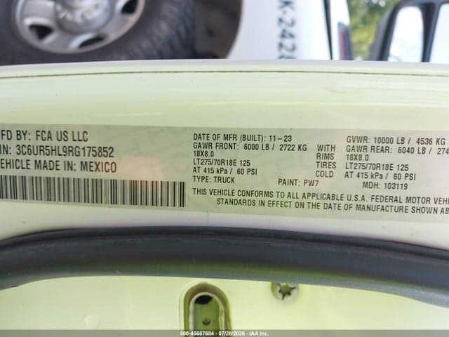 2024 RAM 2500 TRADESMAN 4X4 8' BOX 9