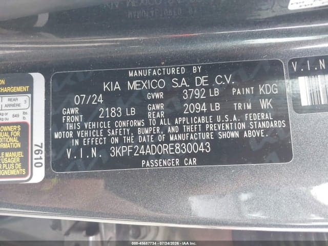 2024 KIA FORTE LXS 9