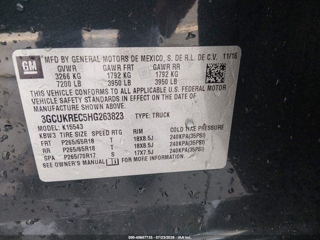 2017 CHEVROLET SILVERADO 1500 LT 9