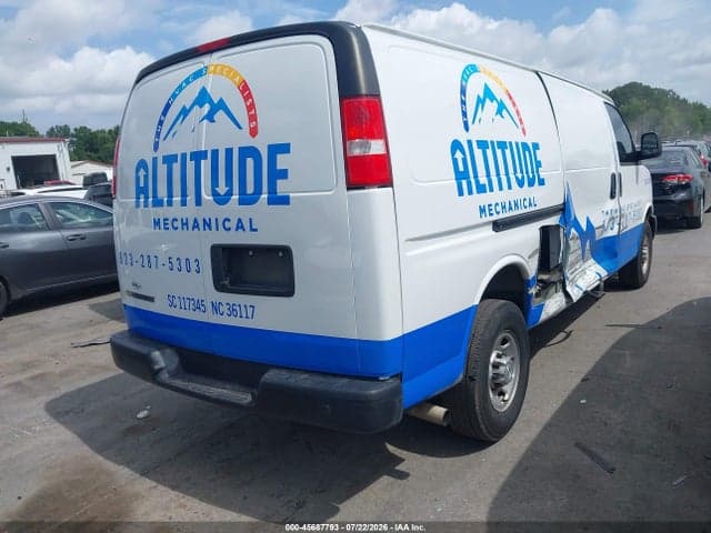 2022 CHEVROLET EXPRESS CARGO RWD 2500 EXTENDED WHEELBASE WT 4