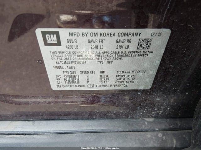 2017 BUICK ENCORE PREFERRED 9