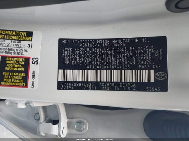 2026 TOYOTA CAMRY XSE 9