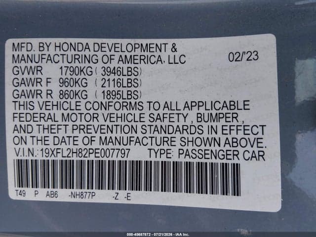 2023 HONDA CIVIC SPORT 9