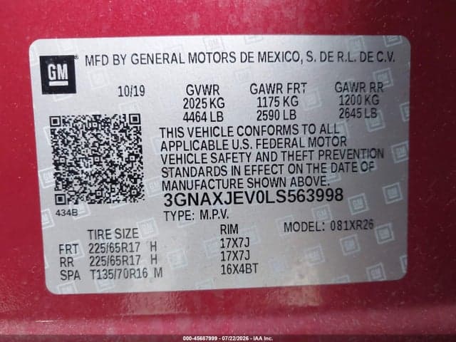 2020 CHEVROLET EQUINOX FWD 2FL 9
