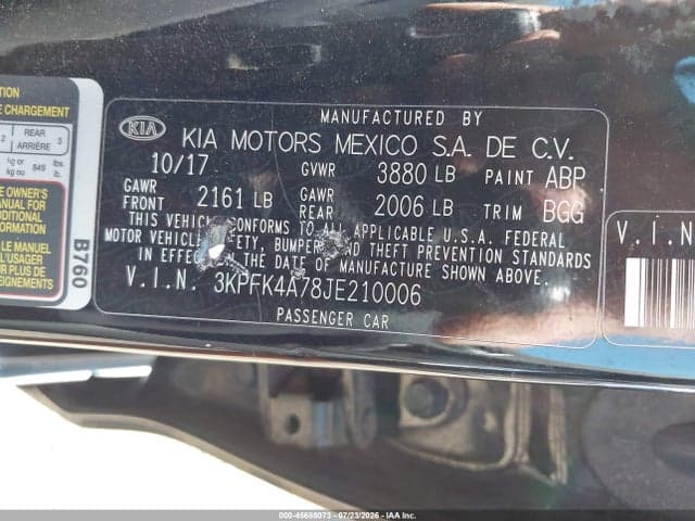 2018 KIA FORTE LX 9