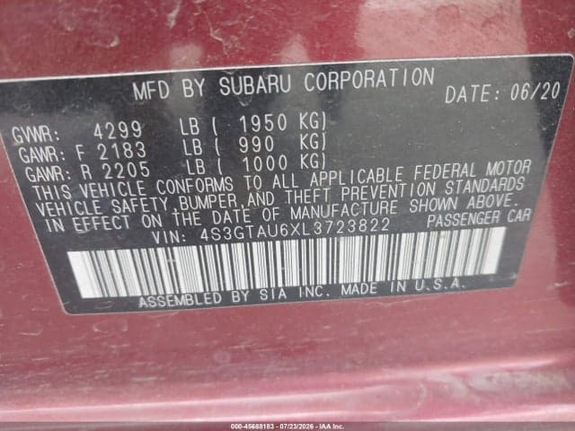 2020 SUBARU IMPREZA LIMITED 5-DOOR 9