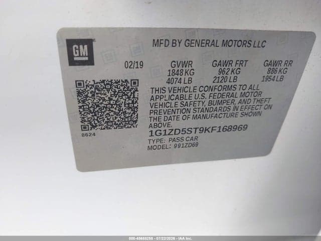 2019 CHEVROLET MALIBU LT 9