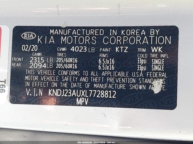 2020 KIA SOUL LX 9