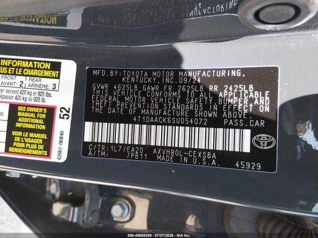 2025 TOYOTA CAMRY SE 9