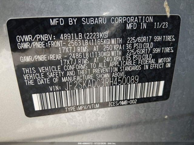 2024 SUBARU FORESTER PREMIUM 9