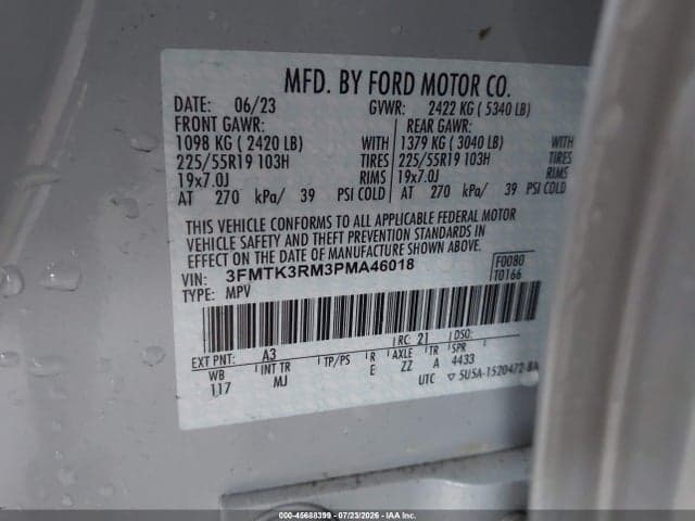 2023 FORD MUSTANG MACH-E PREMIUM 9