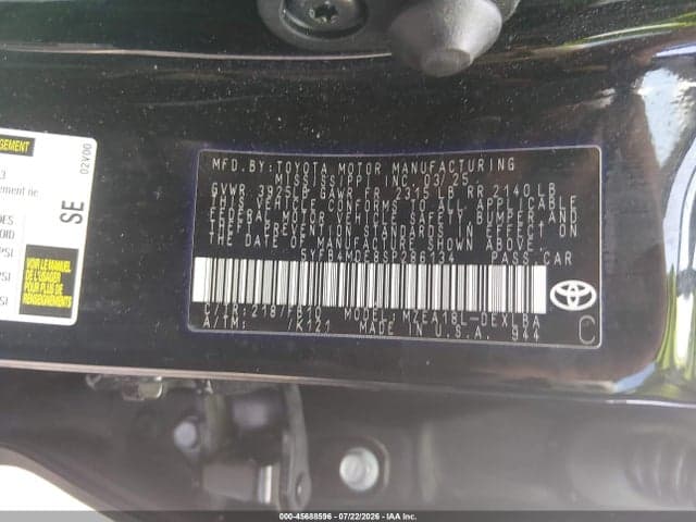 2025 TOYOTA COROLLA LE 9