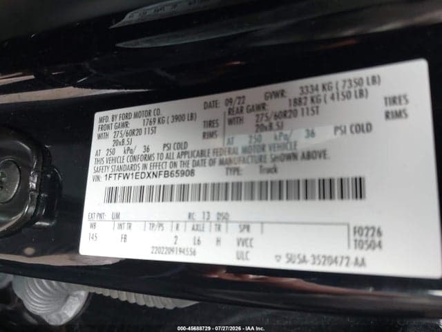 2022 FORD F-150 XLT 9