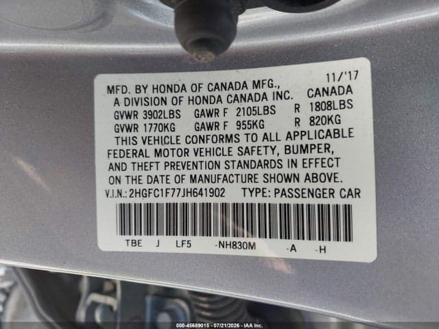 2018 HONDA CIVIC EX-L 9