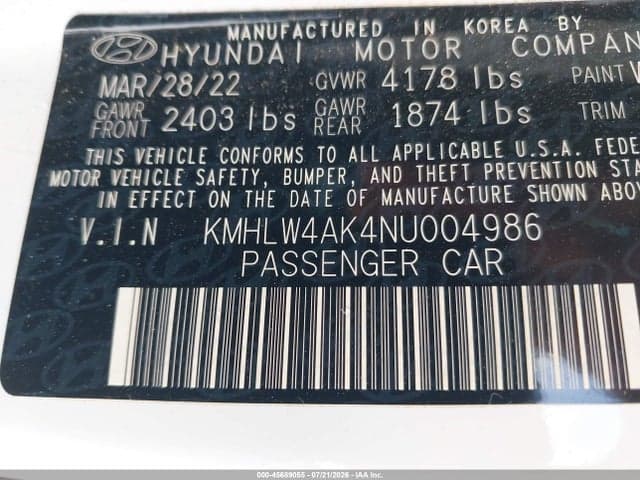 2022 HYUNDAI ELANTRA N 9