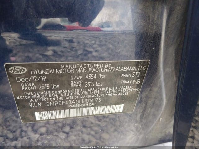 2020 HYUNDAI SONATA SEL 9