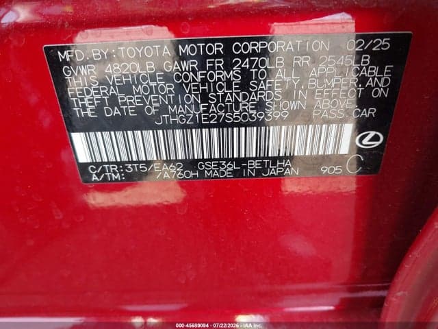 2025 LEXUS IS 350 F SPORT 9