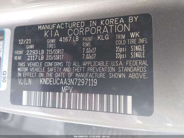 2022 KIA SELTOS S 9