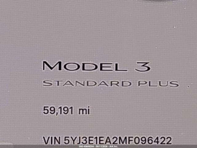 2021 TESLA MODEL 3 STANDARD RANGE PLUS REAR-WHEEL DRIVE 14
