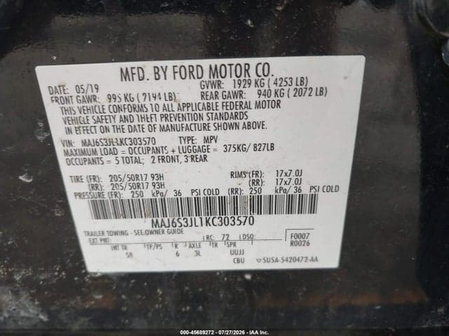 2019 FORD ECOSPORT SES 9
